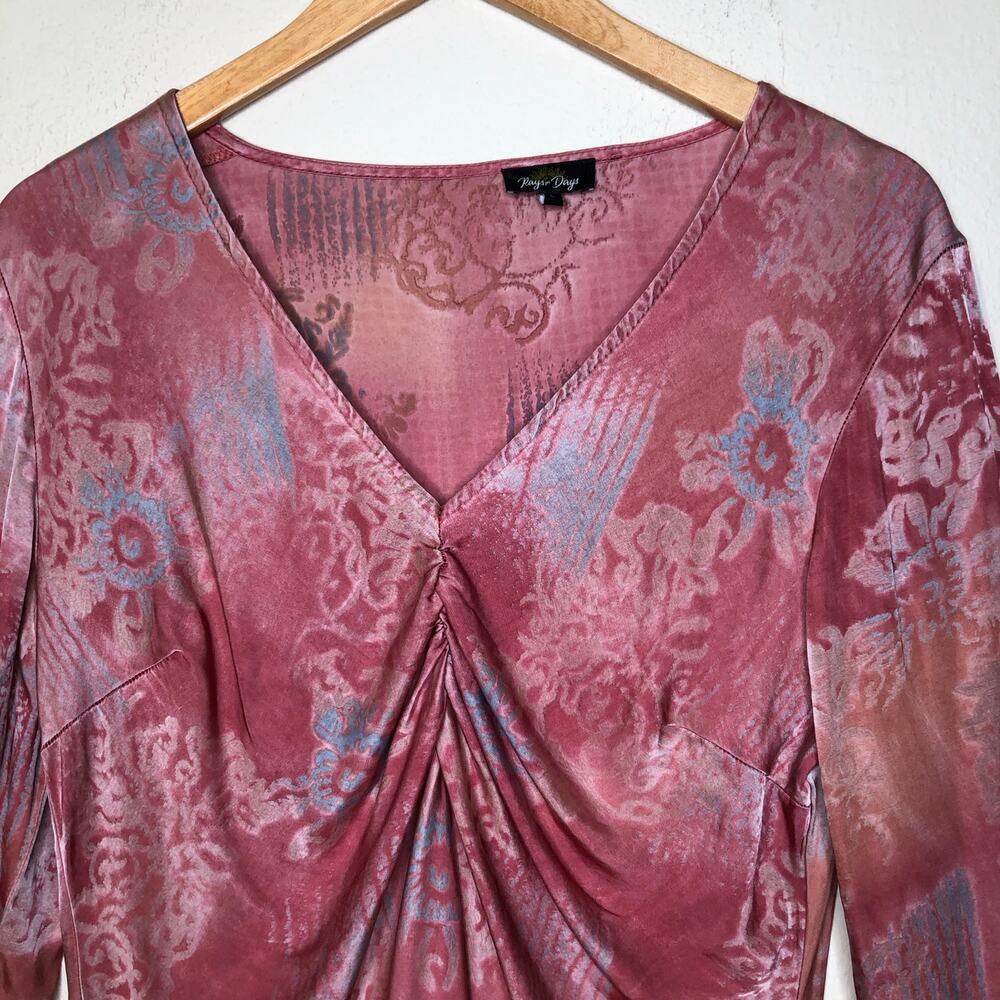 Rays for Days Danielle Ruched Mini DressLarge Pink Free People Whimsical Fairy - Picture 4 of 12